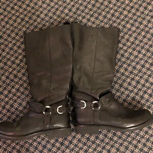 Coach pull on leather upper boots. Size 6.
